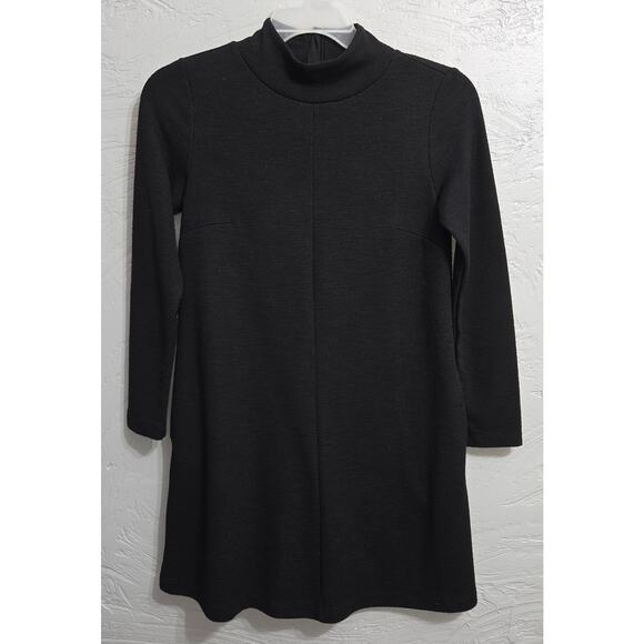 Gap Black Long Sleeve Casual Turtleneck Sweater Dress Woman's size Small Petite - Picture 3 of 7